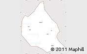Classic Style Simple Map of Nanjing, cropped outside