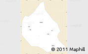 Classic Style Simple Map of Nanjing, single color outside