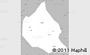Gray Simple Map of Nanjing