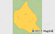 Savanna Style Simple Map of Nanjing, cropped outside