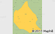 Savanna Style Simple Map of Nanjing