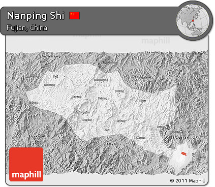 Gray 3D Map of Nanping Shi