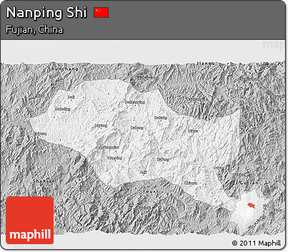 Gray 3D Map of Nanping Shi