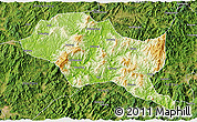 Physical 3D Map of Nanping Shi, satellite outside