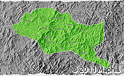 Political 3D Map of Nanping Shi, desaturated