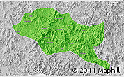 Political 3D Map of Nanping Shi, lighten, desaturated