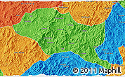 Political 3D Map of Nanping Shi