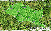 Political 3D Map of Nanping Shi, satellite outside