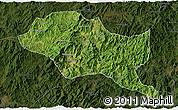 Satellite 3D Map of Nanping Shi, darken