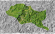 Satellite 3D Map of Nanping Shi, lighten, desaturated