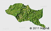 Satellite 3D Map of Nanping Shi, single color outside