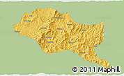 Savanna Style 3D Map of Nanping Shi, single color outside