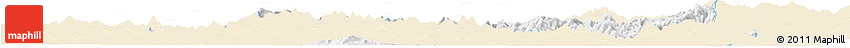 Classic Style Horizon Map of Nanping Shi, single color outside