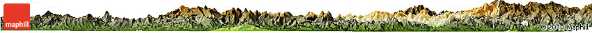 Physical Horizon Map of Nanping Shi, darken