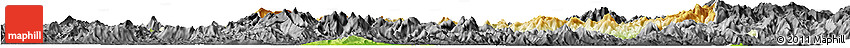 Physical Horizon Map of Nanping Shi, darken, desaturated