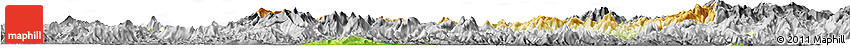 Physical Horizon Map of Nanping Shi, desaturated