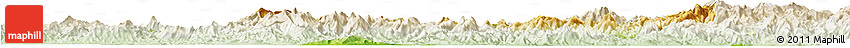 Physical Horizon Map of Nanping Shi, lighten