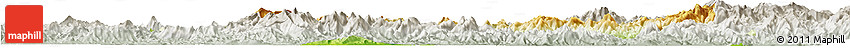Physical Horizon Map of Nanping Shi, lighten, semi-desaturated