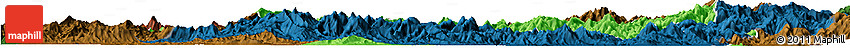 Political Horizon Map of Nanping Shi, darken