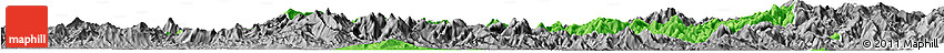 Political Horizon Map of Nanping Shi, desaturated