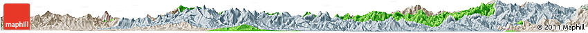 Political Horizon Map of Nanping Shi, lighten, semi-desaturated