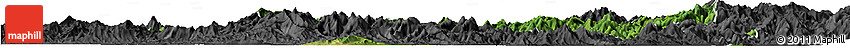 Satellite Horizon Map of Nanping Shi, darken, desaturated