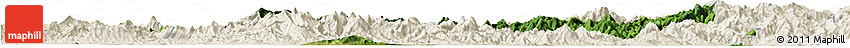 Satellite Horizon Map of Nanping Shi, shaded relief outside