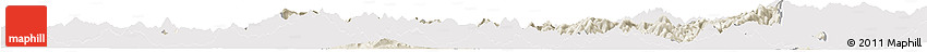 Shaded Relief Horizon Map of Nanping Shi, cropped outside