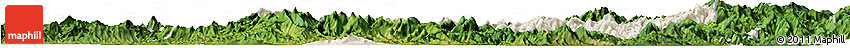Shaded Relief Horizon Map of Nanping Shi, satellite outside