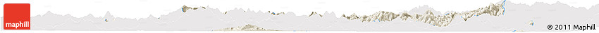 Shaded Relief Horizon Map of Nanping Shi, single color outside