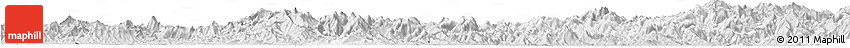 Silver Style Horizon Map of Nanping Shi