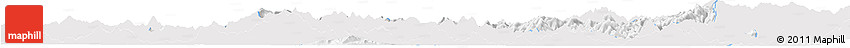 Silver Style Horizon Map of Nanping Shi, single color outside