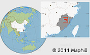 Savanna Style Location Map of Nanping Shi, highlighted country, highlighted parent region