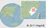 Savanna Style Location Map of Nanping Shi, highlighted parent region, hill shading