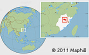 Savanna Style Location Map of Nanping Shi, highlighted parent region