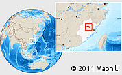 Shaded Relief Location Map of Nanping Shi, highlighted parent region