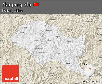 Classic Style Map of Nanping Shi