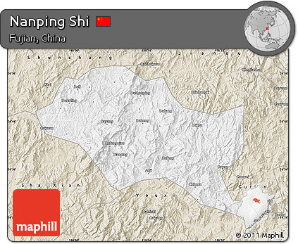Classic Style Map of Nanping Shi