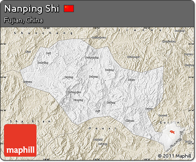 Classic Style Map of Nanping Shi