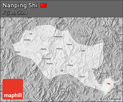 Gray Map of Nanping Shi