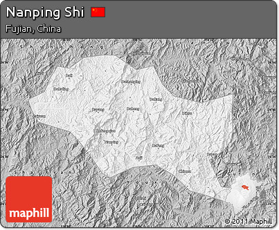 Gray Map of Nanping Shi