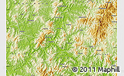 Physical Map of Nanping Shi