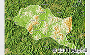 Physical Map of Nanping Shi, satellite outside