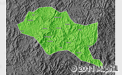 Political Map of Nanping Shi, darken, desaturated