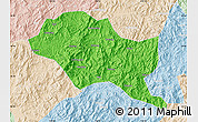 Political Map of Nanping Shi, lighten