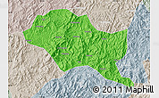 Political Map of Nanping Shi, lighten, semi-desaturated