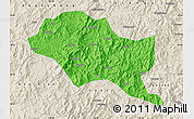 Political Map of Nanping Shi, shaded relief outside