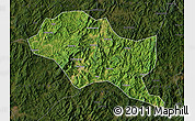 Satellite Map of Nanping Shi, darken