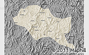 Shaded Relief Map of Nanping Shi, darken, desaturated