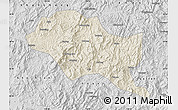 Shaded Relief Map of Nanping Shi, desaturated